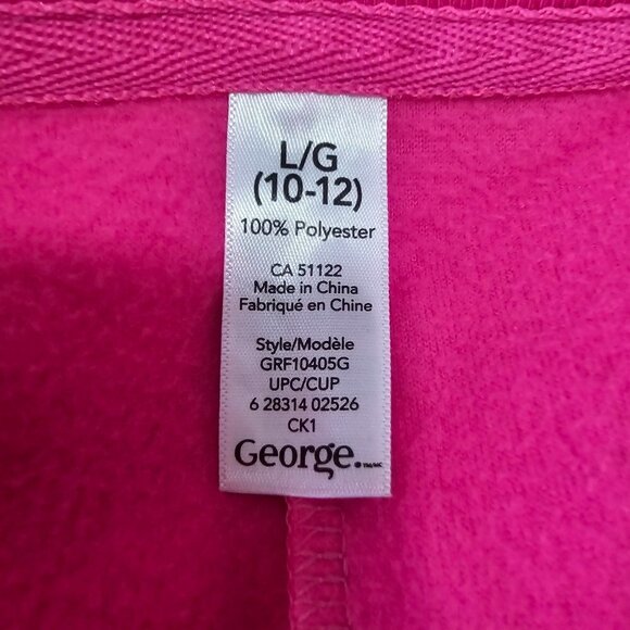 Girl's Onsie/Blanket Sleeper, Hot Pink, Galaxy Theme, Large (10-12) - Picture 5 of 10